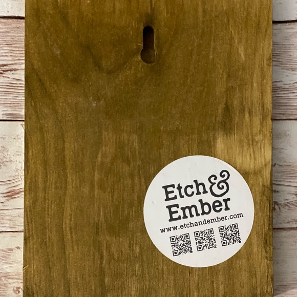 Bathroom Sign Decor Etch & Ember. Hand Made - Picture 6 of 6